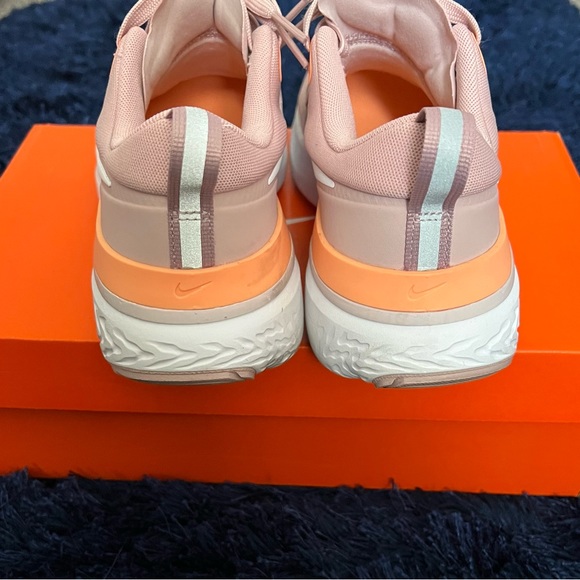 NIKE Champaign and Orange Women’s React Miler Running Sneakers size 8 - Picture 11 of 14